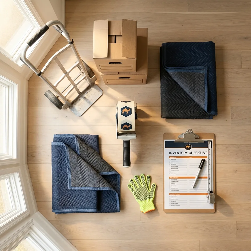 Professional moving supplies and packing materials layout for Pagosa Springs residential relocations